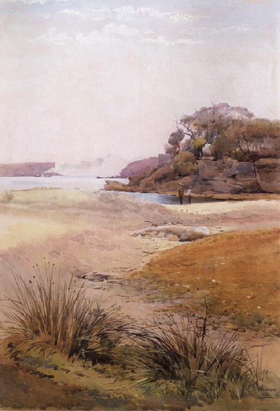 Julian Ashton View of Narth Head,Sydney Harbour 1888 Sweden oil painting art